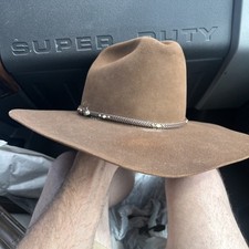 Vintage RESISTOL Self Conforming 4X Beaver XXXX COWBOY HAT Texas 6 7/8