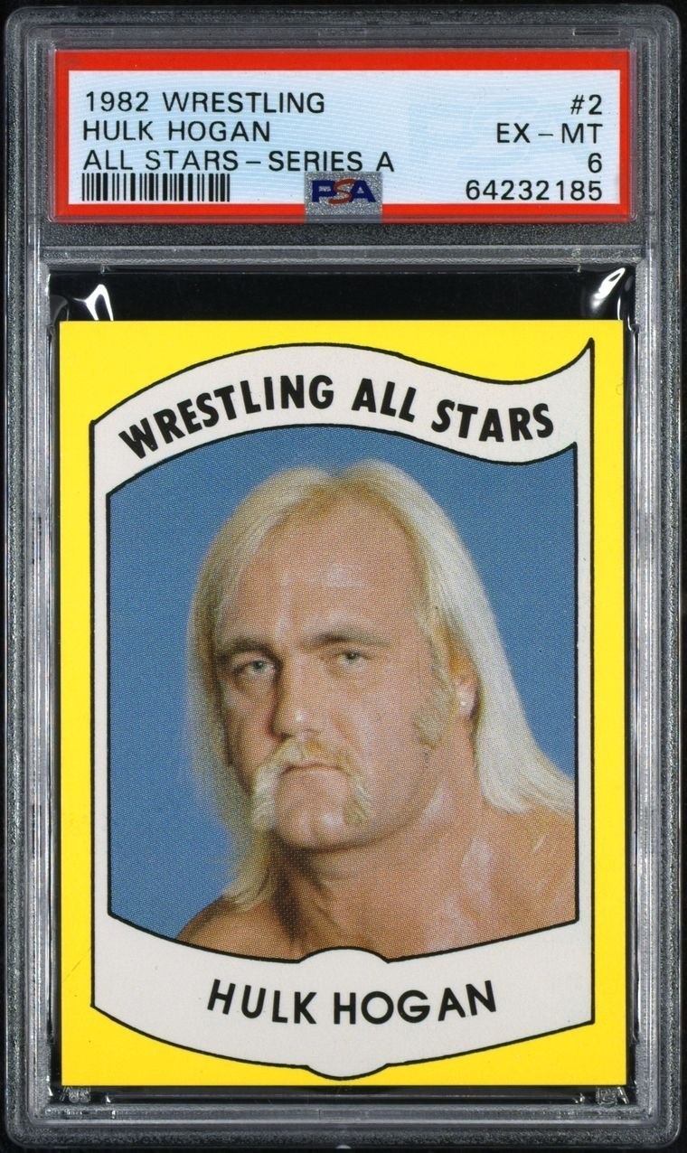 Hulk Hogan 1982 Wrestling All-Stars Series A Rookie RC #2 PSA 6 EX-MT - CENTERED