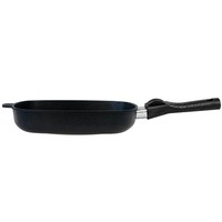 Baf Eck-Grillpfanne 28 Cm Induktion Griff Abnehmbar Aluguss Antihaft Beschichtet
