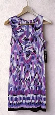 SL Fashions Size 8 Lilac Multicolor Dress NWT $100 Retail 🆕 FREE SHIPPING 