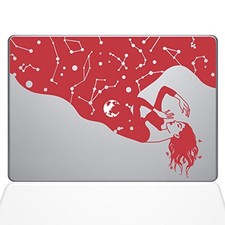 The Decal Guru 1393-MAC-12M-DR Lady of The Night MacBook Decal Vinyl Sticker