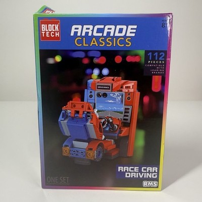 NEW Block Tech Arcade Classics Race Car Driving Building Brick Block Set 112pc