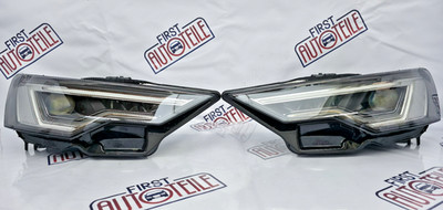 Genuine Audi A6 4K LED Headlights With Matrix Beam Set 4K0941040H 4K0941039H