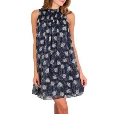 Joie Baltic Print Sleeveless Swing Dress