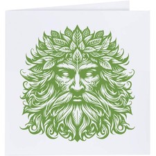 Grußkarten "Green Man Face" (GC053135)