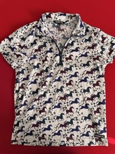 Kerrits Horse Riding Equestrian Quarter Zip Polo Women  s Large Mesh