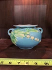 Roseville Bleeding Heart Blue 1940 Vintage Art Pottery Vase