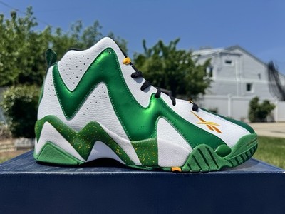 Reebok Hurrikaze II Shawn Kemp Men s Basketball Green/White GZ1566 Size 12.5