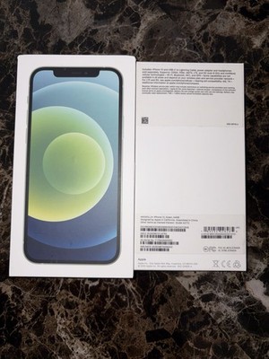 Apple iPhone 12 Green Box With Sticker And SIM Ejector Tool EMPTY **BOX Only**