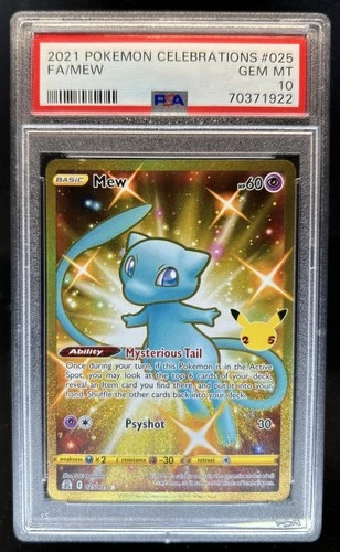 2021 Pokemon SWSH Celebrations Mew #025/025 PSA 10 GEM MINT