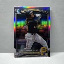 Topps 2025 Bowman Draft Chrome Refractor Esmerlyn Valdez #BDC-110 Pirates MLB
