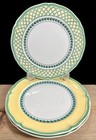 Villeroy & Boch FRENCH GARDEN Orange & Vienne Dinner Plates ~ Set of 3 ~ 10 1/2"