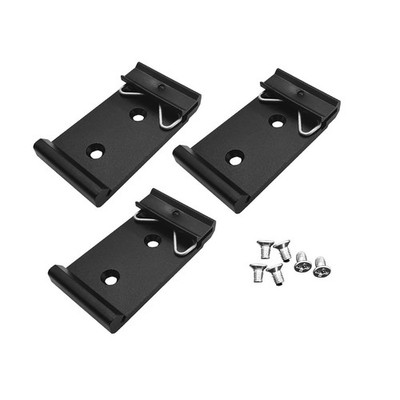 Zhpuostd 3 Pcs 35mm Din Rail Fixed Clamp,1.08 Width Universal 35 mm, Black 