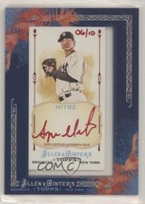 2011 Topps Allen & Ginter's Framed Mini Red Ink 6/10 Sergio Mitre Auto 5x0