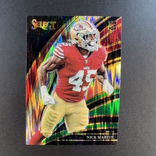 Nick Martin (RC) 2025 Panini Select Black and Green Prizm Shock Rookie SF 49ers