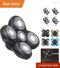 Electric Razor Replacement Heads - 5 Blades for Close Shaving Bliss