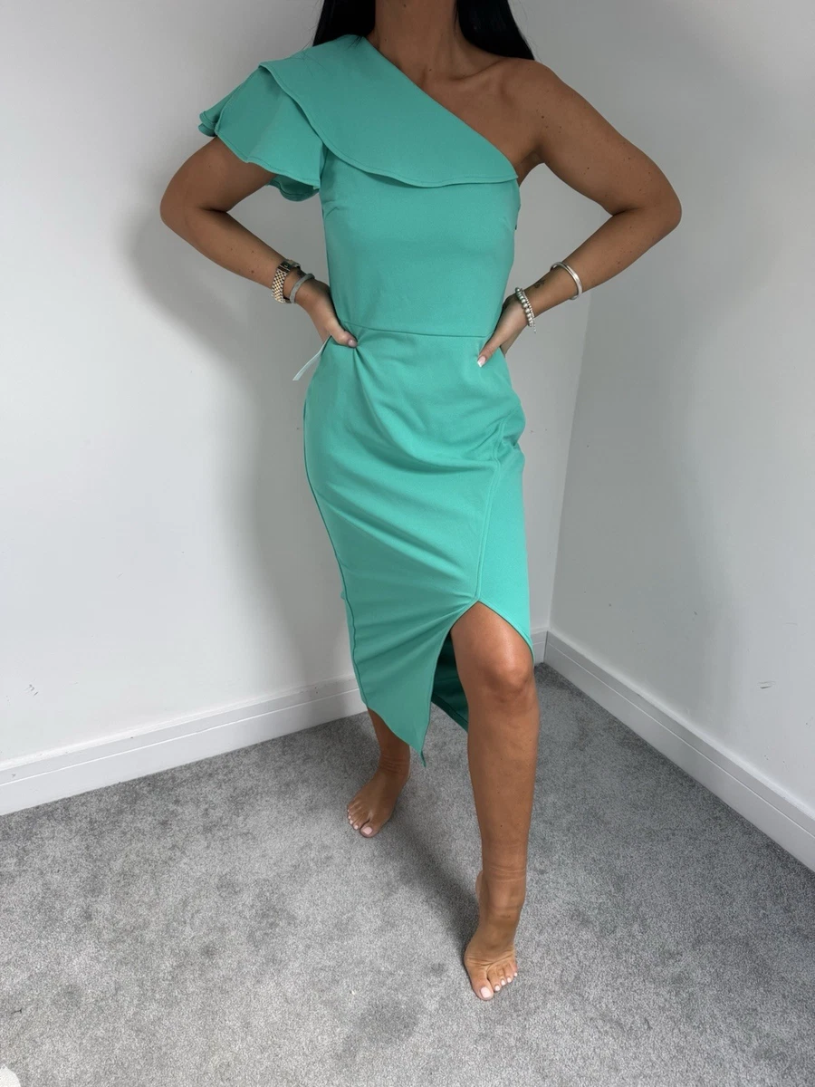 lipsy one shoulder two tone bodycon dress Dresses for Women for sale Pleated dress