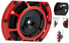 H31631021 Supertone 12V High Tone Horn with Red Protective Grill, Single Horn