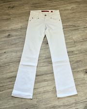 QS by S. Oliver Catie Slim Low Straight Damen Jeans Weiß Stretch, Gr. 36 w. Neu 