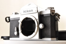 Nikon F Eye Level Silver 35mm SLR Film Camera Excellent 5  4656