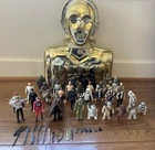Vintage Star Wars Lot 36 Figures w/ Weapons & Case