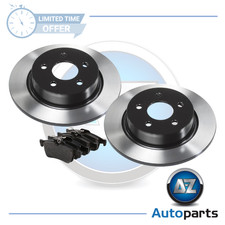 For Volvo - V40 (525) 2012-2019 Rear Solid 280mm Brake Discs and Pads