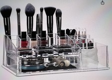 Relaxdays Make up Organizer mit Schublade , für Schminke und Schmuck