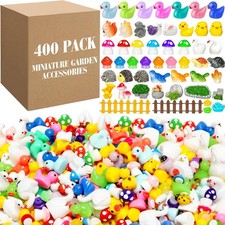400 Pcs Christmas Mini Resin Animals Figures Bulk for Pranks Hide Crafts Resin