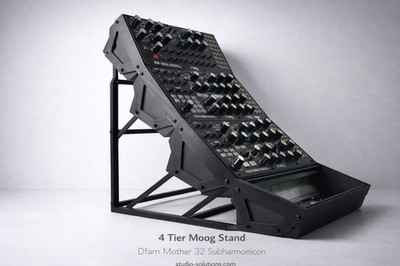 4 Ebenen Moog Synthesizer Ständer DFAM Mother-32 Subharmonicon Modular Rack Desktop Ständer
