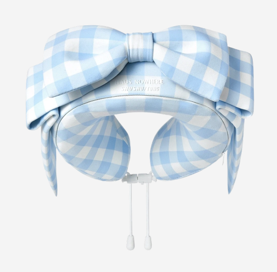 Haus Nowhere x Shushu/Tong Ribbon Neck Pillow - Blue Check | eBay