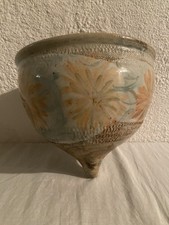 Objet de curiosité Cache-pot à suspendre en céramique vernissée Parfait état