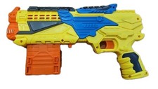 Buzz Bee Toy Gun BBT1902 Yellow Blue Foam Dart Toy Gun Blaster Works