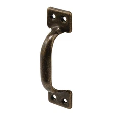 F 2875 4 Inch Antique Brass Stamped Steel Sash Lift Window Hardware Handle