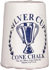 Silver Cup Billiard/Pool Cone Chalk, White