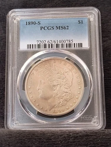 1890-S PCGS MS62 Morgan Silver Dollar Almost Proof Like