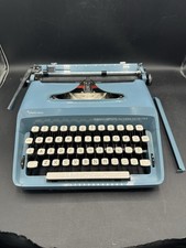 Vintage Sperry Rand Remington Made in Hollad Personal-Riter Blue W Case UNTESTED thumbnail