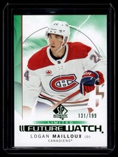 2024-25 Green Limited Future Watch Logan Mailloux Rookie 131/199 Montreal