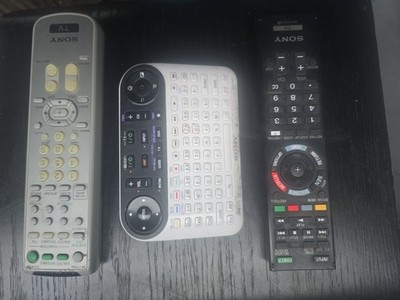 Lot of 3 Sony TV Remote Controls OEM Media Center Mixed Models Tested