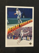 ✨🏈 1991 Upper Deck Dan Marino & Mark Clayton #34 NFL Stars Card 🌟 HOF Legends!