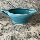 Harlequin Turquoise Blue Gravy / Sauce Boat Vintage HLC Homer Laughlin Fiesta