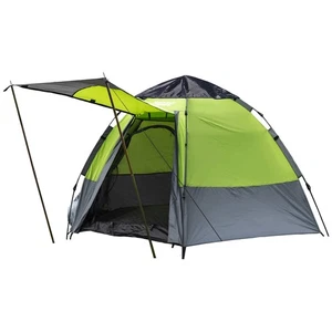 Automatic 5-Person Camping Tent, Green, w/ Carry Bag 8.9'L x 8.9'W x 5.25'H