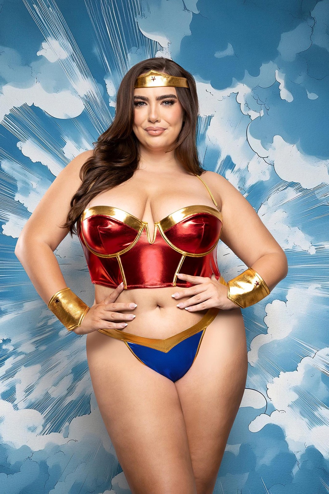 Fantasy Lingerie Play Rope Me In 4pc Superhero Costume Set Queen