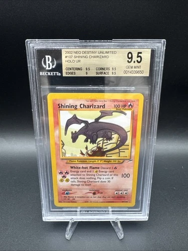 Pokemon Shining Charizard Neo Destiny Unlimited Rare #107 BGS 9.5