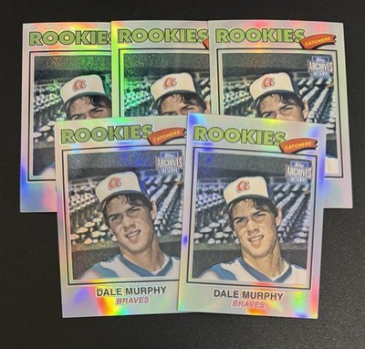 (5) Dale Murphy 2001 Topps Archives Reserve #18 Lot - Atlanta Braves