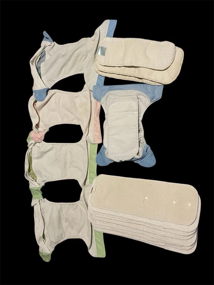 Lote de 5 pañales de bolsillo bumGenius talla única con 11 insertos 1 todo en uno Foto 2 de 4