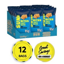 Sunbites Snacks Lightly Salted Wholegrain Sharing Bag Crisps 12 x 95g Short
