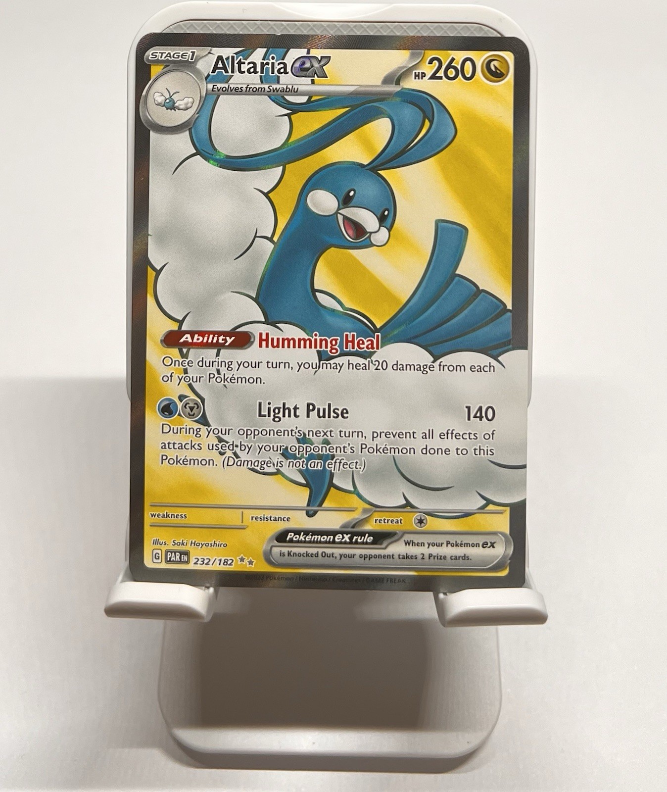 Pokemon Paradox Rift - Altaria EX Full Art Ultra Rare 232/182