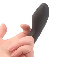 G-Spot-Massager-Vibrating-Dildo-Finger-Sleeve-Vibrator-Clit-Adult-Women-Toy