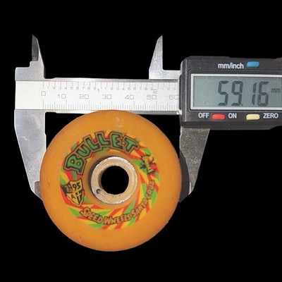 Vintage 1980's Santa Cruz Bullet Speed Wheels 60mm 95A Skateboard