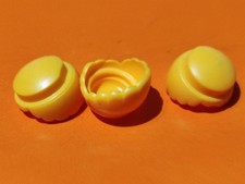 PLAYMOBIL x3 BLONDE WIGS BLONDE HAIR ROMAN PIRATES MEDIEVAL WEST FARM.